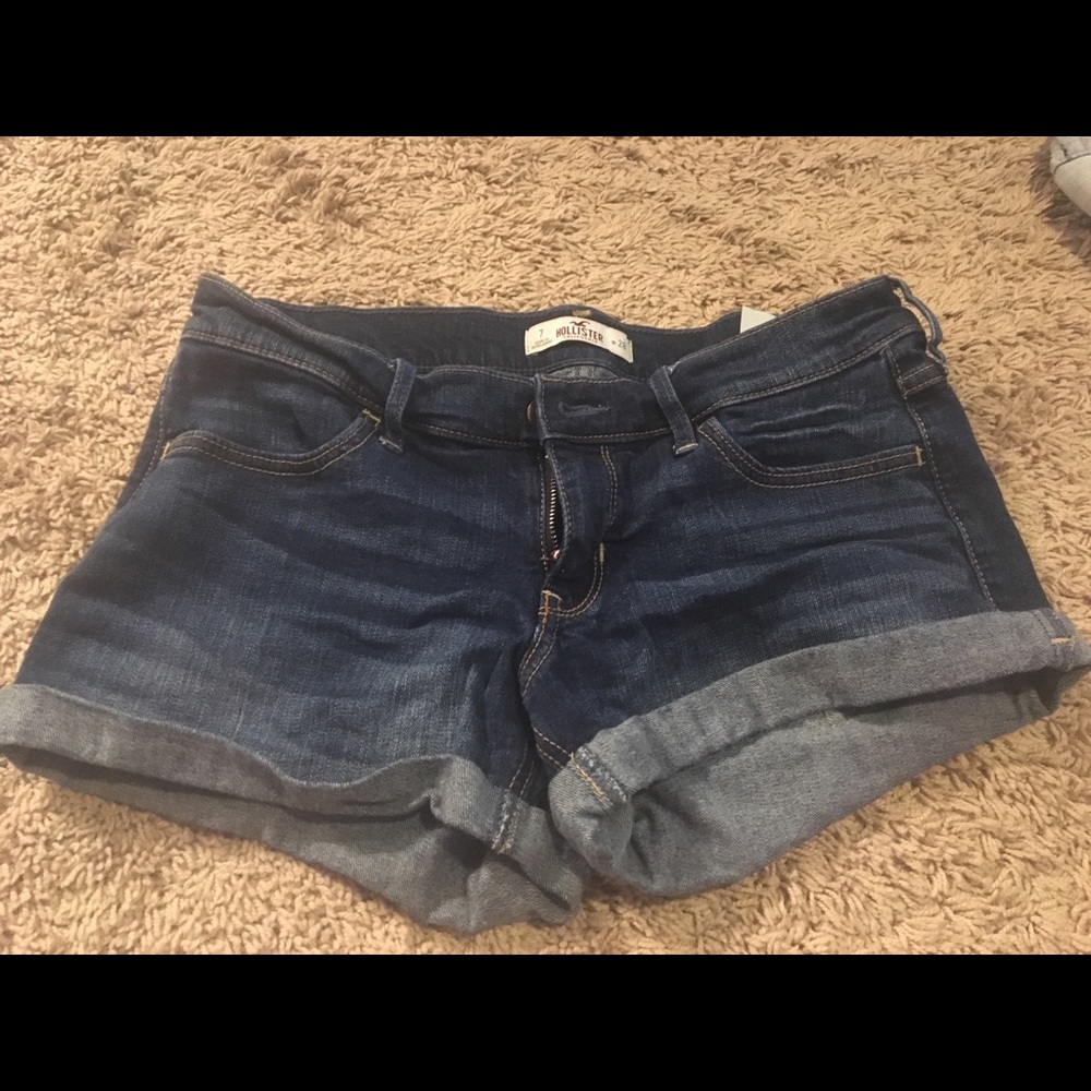 Hollister low rise jean shorts